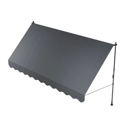 Klemmmarkise Kapstadt 400x120 cm Grau - Palo24