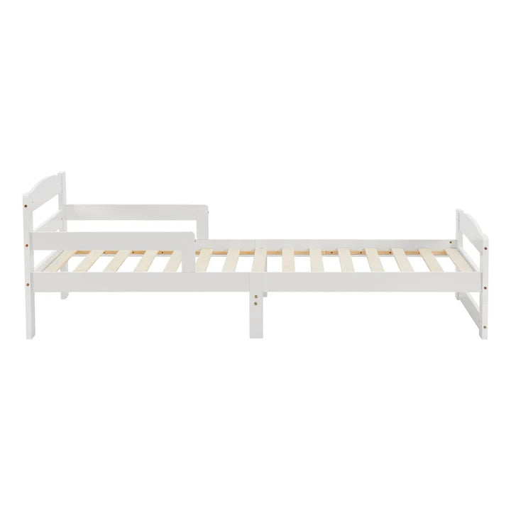 Letto per ragazzi 90 x 200 cm letto in legno Arona con rete a doghe bianco