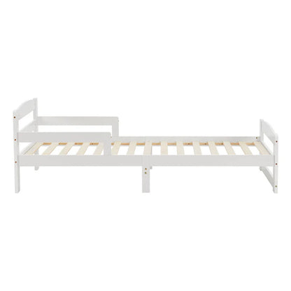 Letto per ragazzi 90 x 200 cm letto in legno Arona con rete a doghe bianco