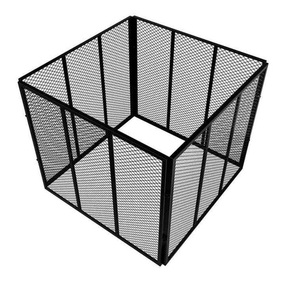 Metall Komposter für Gartenabfälle 450L Schwarz