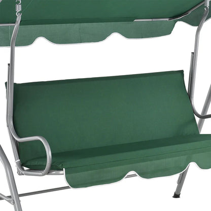 Hollywoodschaukel Cecina 3-Sitzer beschichtetes Stahlgestell in grün