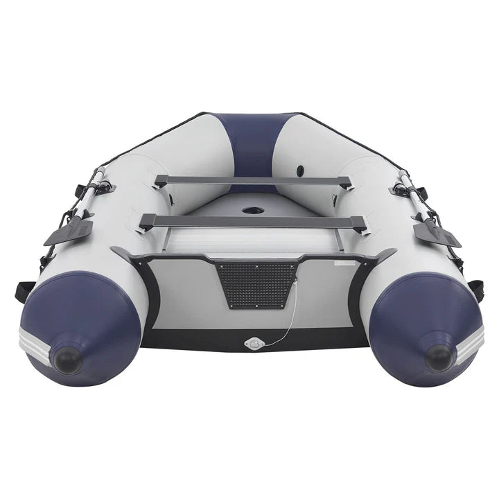 Barca gonfiabile a pedali grigia con fondo in alluminio - 3,80 m incl. certificato di sdoganamento