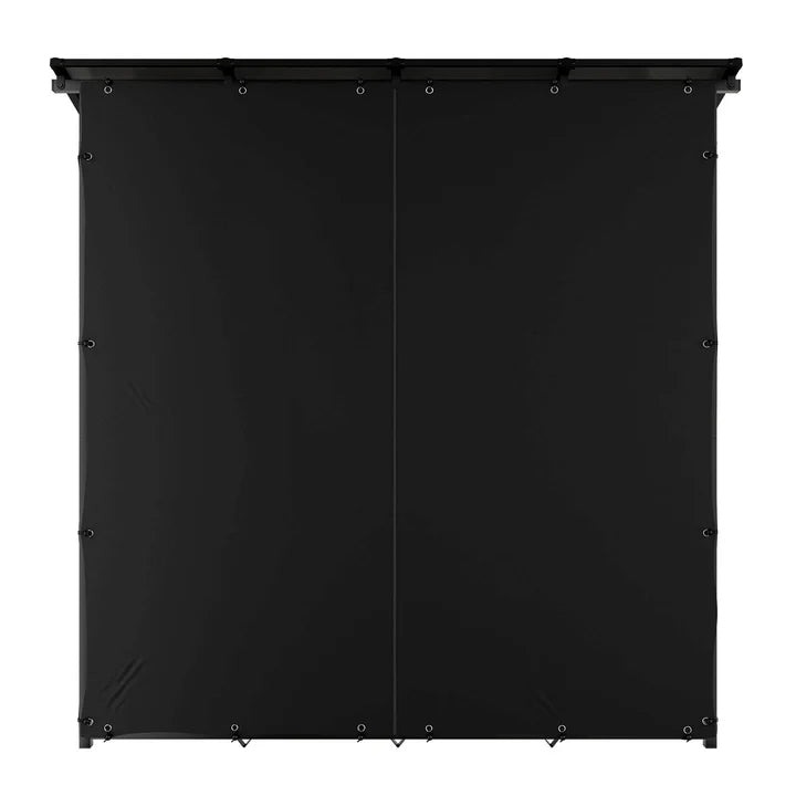 Kaminholzregal außen mit Dach