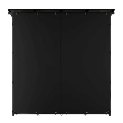 Kaminholzregal außen mit Dach