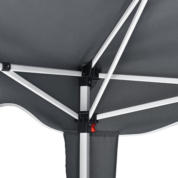 Tonnelle pliante Vivara 3x3 m en gris avec sac de transport