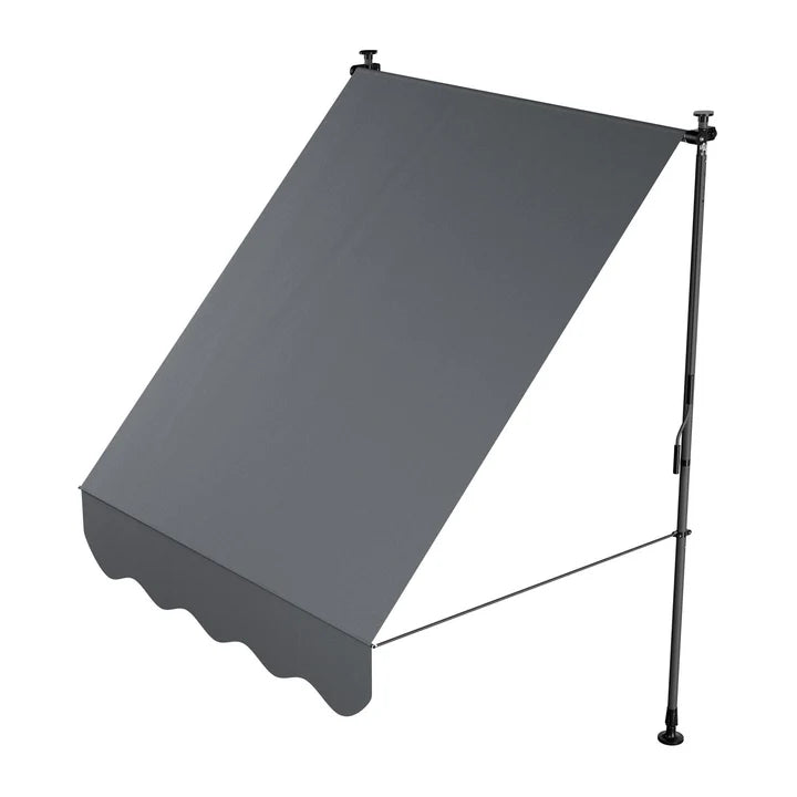 Klemmmarkise Kapstadt 150x120 cm Grau - Palo24