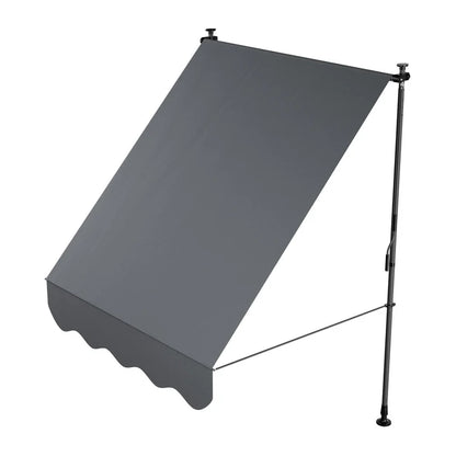 Klemmmarkise Kapstadt 150x120 cm Grau - Palo24