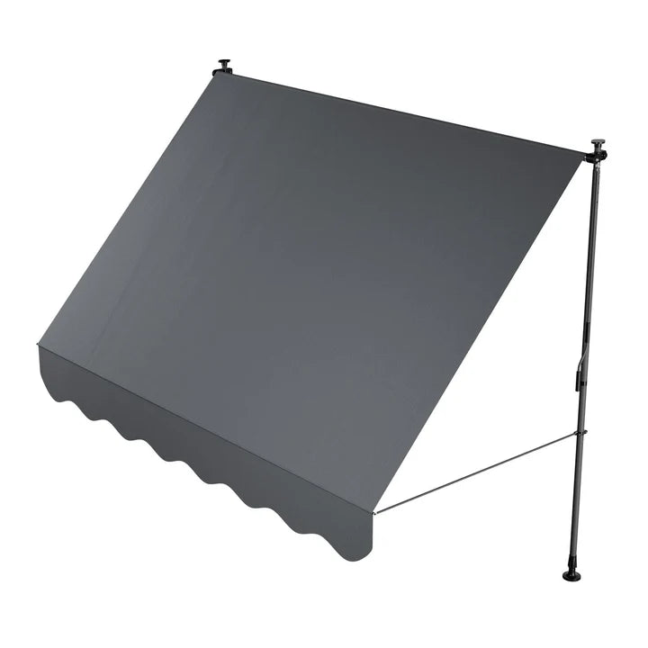 Klemmmarkise Kapstadt 250x120 cm Grau - Palo24