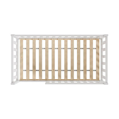 Kinderbett Naya 80x160 cm mit Lattenrost & Rausfallschutz - Weiss