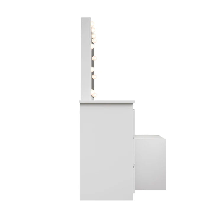 Schminktisch mit Spiegel Talea mit Hocker Melly