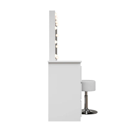 Schminktisch mit Spiegel Talea mit Hocker Tonia