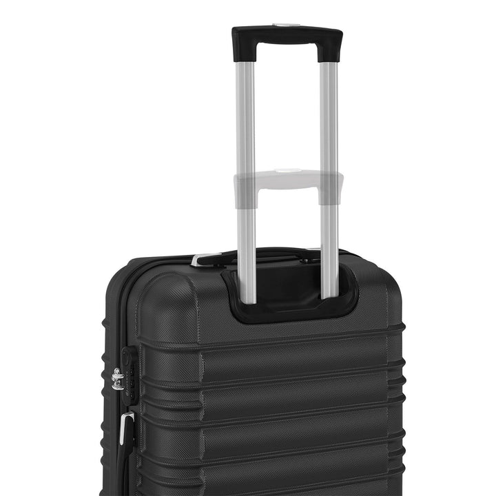 Set valigie rigide Roma - Nero Set da 4 pezzi con scocca rigida in ABS antiurto e ruote a 360°