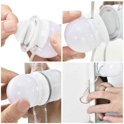 Guirlande lumineuse pour coiffeuse avec 10 lampes LED et USB