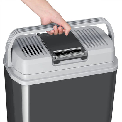 Glacière électrique Nordpol 24 litres en gris avec connexion pratique 12 V et 230 V