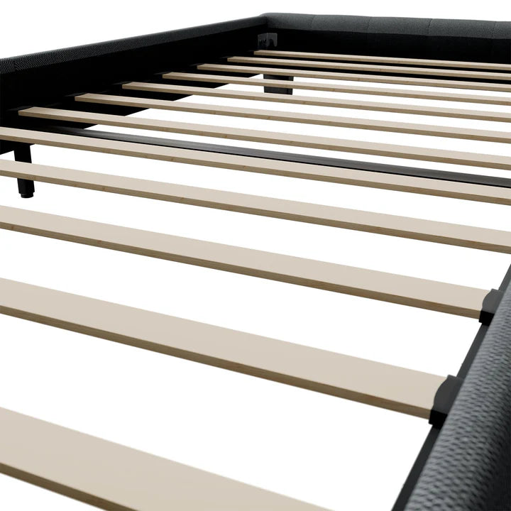 Lit rembourré Manresa 90 x 200 cm en gris