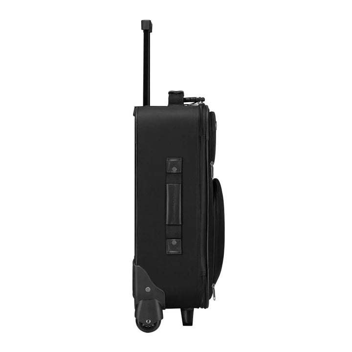 Set valigie trolley Athen - Nero Set da 5 pezzi con 2 trolley, borse a tracolla e 2 beauty case