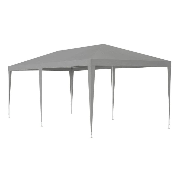 Tente de jardin tente de fête 3x6m avec parois latérales en gris foncé