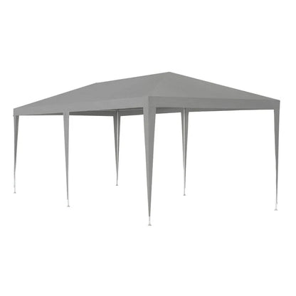 Tente de jardin tente de fête 3x6m avec parois latérales en gris foncé
