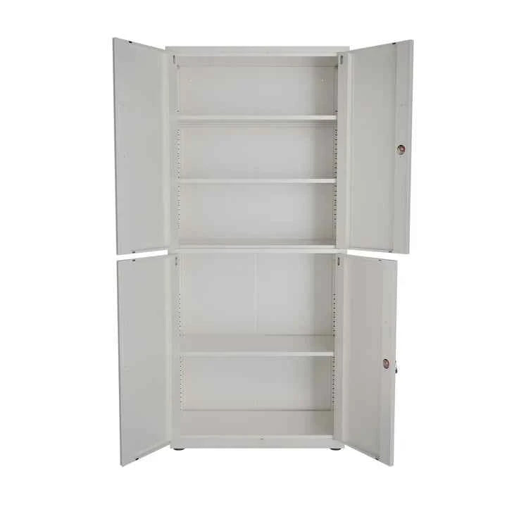 Aktenschrank Büroschrank aus Metall Weiss