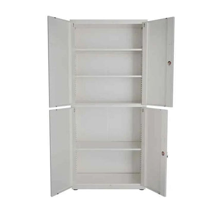 Aktenschrank Büroschrank aus Metall Weiss