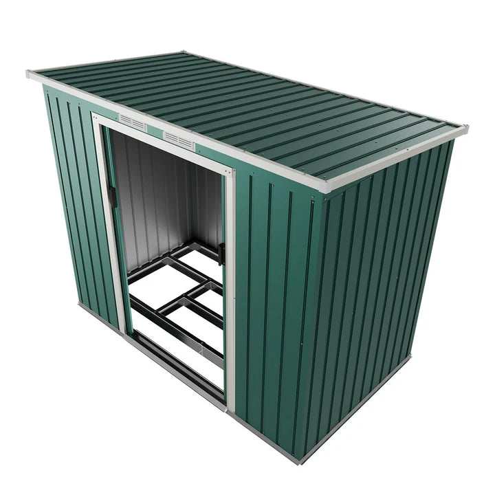 Abri à outils en métal Abri à outils M avec toit en appentis en vert foncé