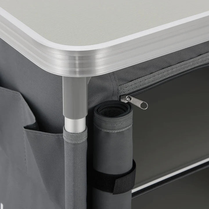 Cucina da campeggio compatta Ruda Armadio da campeggio pieghevole con piano di lavoro