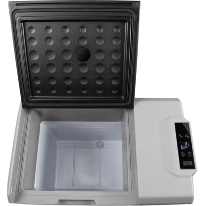 Glacière à compresseur Yukon 50 l avec connexion 12/24 et 230 V, contrôle par application et prise de chargement USB - grise