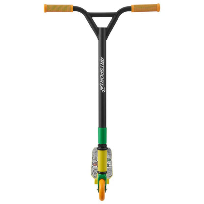 Trottinette freestyle Street Life en noir jaune trottinette avec direction à 360°