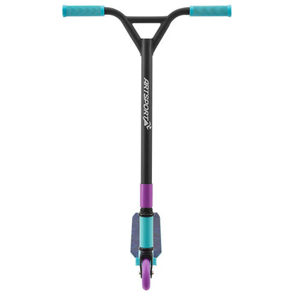 Stunt Scooter Retro Purple in Blau Lila Trick Roller mit 360° Lenkung