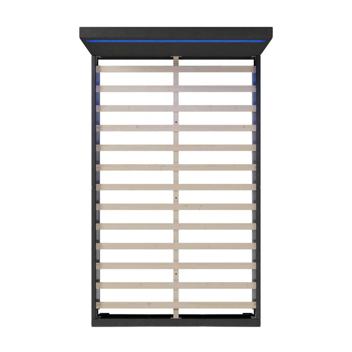 LED Polsterbett Verona 120 x 200 cm grau