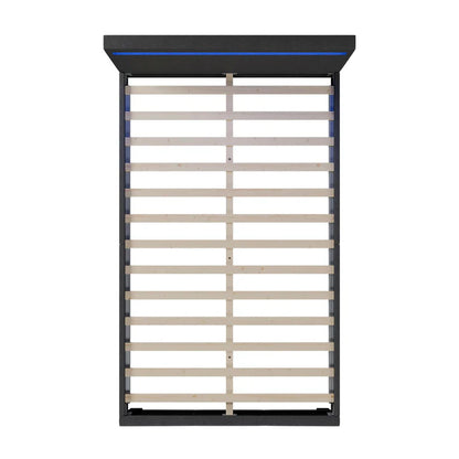 LED Polsterbett Verona 120 x 200 cm grau