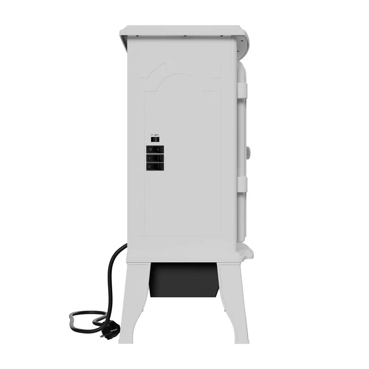 Elektrokamin 2000W mit Flammeneffekt Weiss