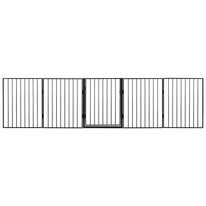Metall Kaminschutzgitter 300 cm mit Tür und Befestigungsmaterial