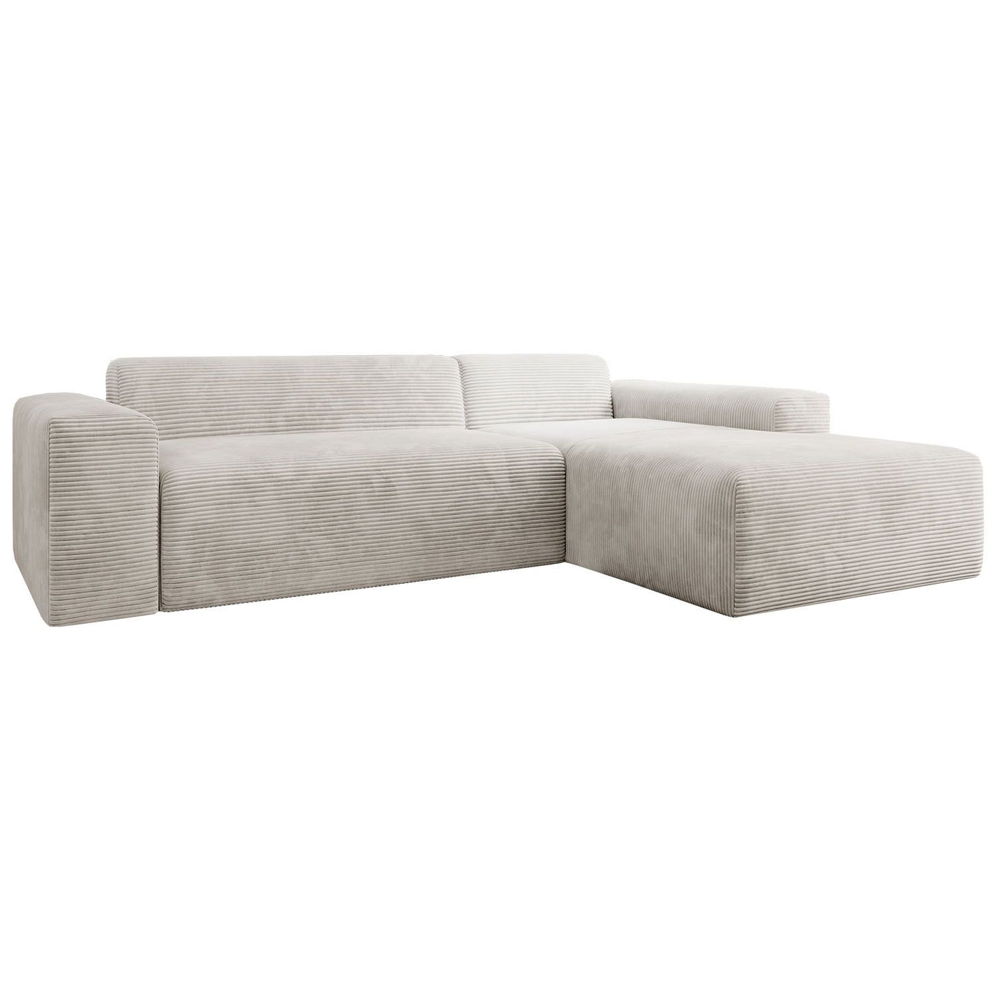 Ecksofa Vals aus Stoff Beige