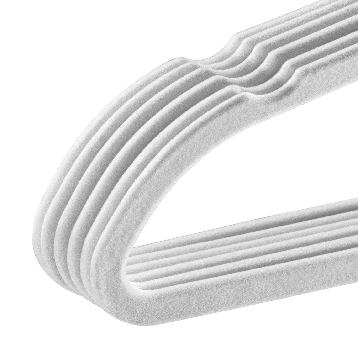 Kleiderbügel Samt 30er Set Weiss - Palo24