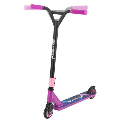 Stunt Scooter Galactic Cruiser en Violet Noir Trick Scooter avec direction à 360°