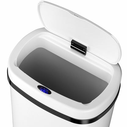 Automatischer Mülleimer mit Sensor - 50L Weiss