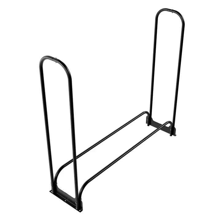 Kaminholzregal aussen mit Abdeckung Grösse M Schwarz