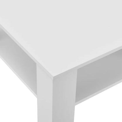 Table basse d'appoint en blanc 60x60 cm