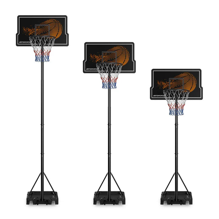 canestro da basket mobile e regolabile in altezza