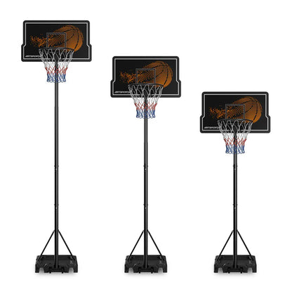 canestro da basket mobile e regolabile in altezza