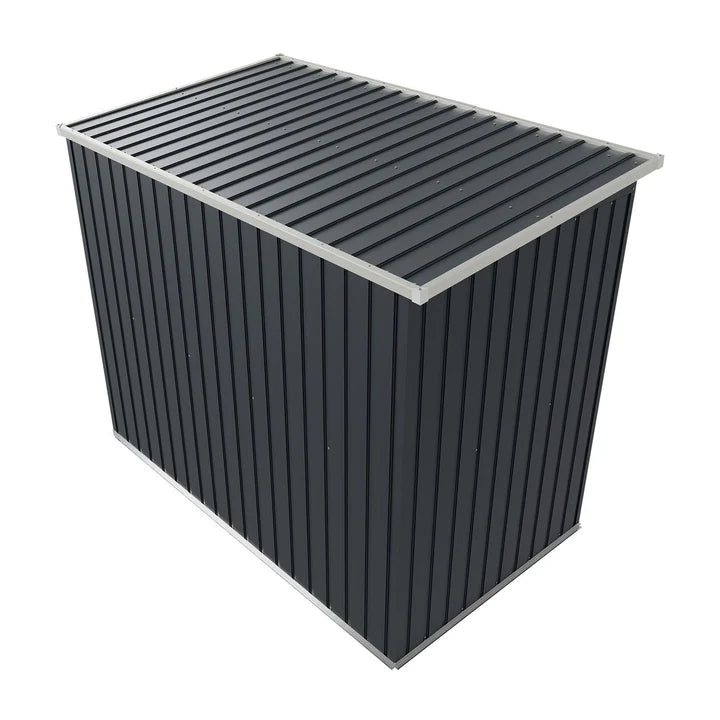 Metall Geräteschuppen Gerätehaus M mit Pultdach in anthrazit