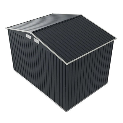 Metall Geräteschuppen Gerätehaus XL mit Satteldach in anthrazit
