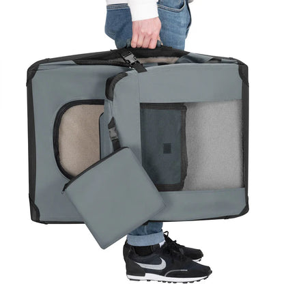 trasportino pieghevole per cani Lassie S (grigio scuro)