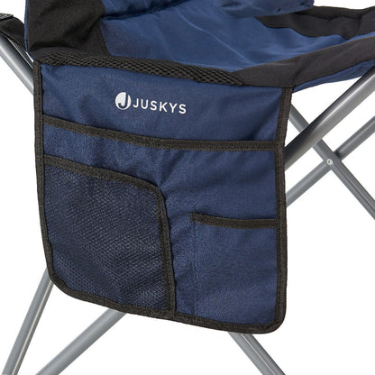 Sedia da campeggio Lido Blue sedia pieghevole imbottita con portabicchieri e borsa