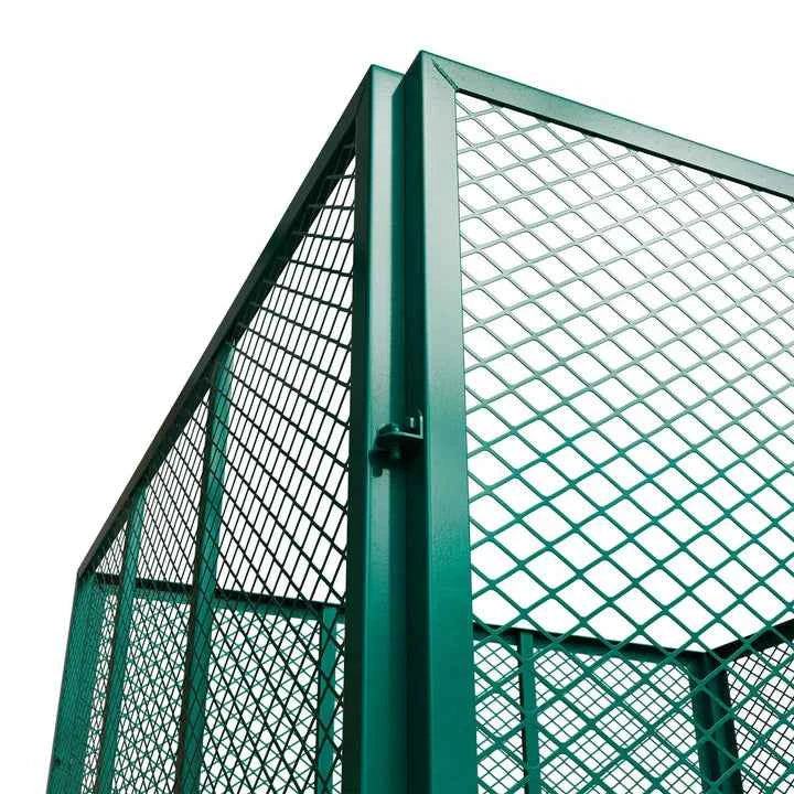 Metall Komposter für Gartenabfälle 450L Dunkelgrün