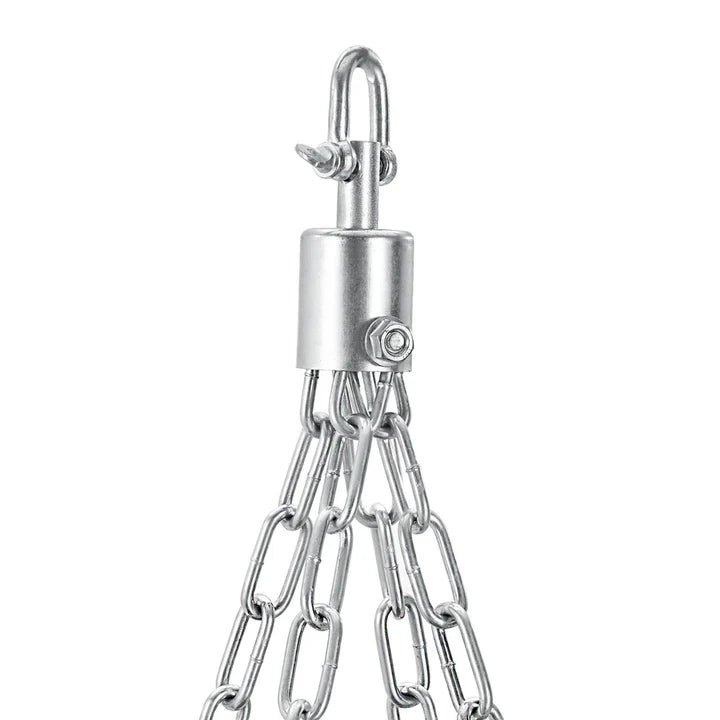 Sacco da boxe da 30 kg con catena in acciaio a 4 punti e moschettone