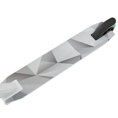 Stunt Scooter Futuriste en Blanc Vert Trick Scooter avec direction à 360°