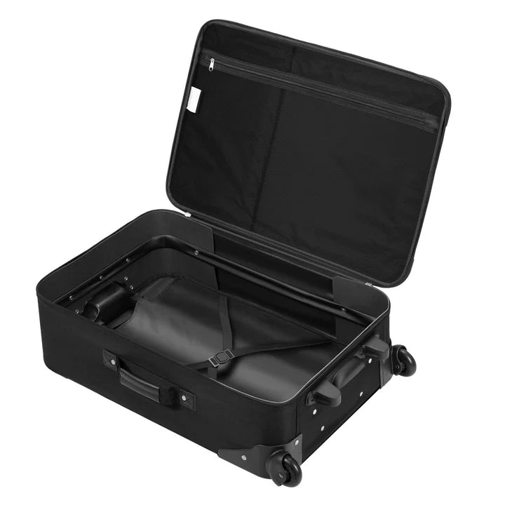 Set valigie trolley Athen - Nero Set da 5 pezzi con 2 trolley, borse a tracolla e 2 beauty case
