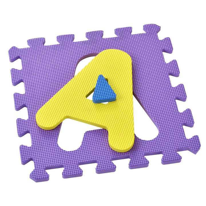 Tappetino puzzle per bambini Kim 36 pezzi dalla A alla Z e da 0 a 9